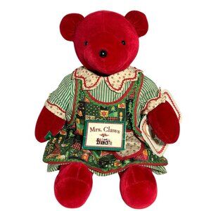 North American Bear Co VIB Red Mrs Claws Claus Bear 1992 Limit Ed #6032 of 8000